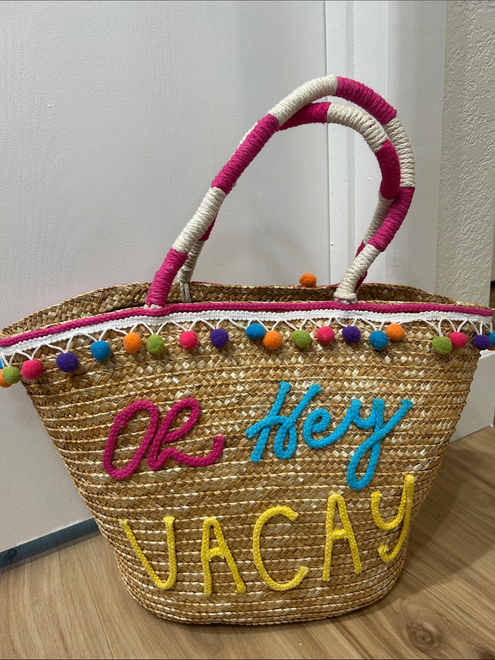 Straw Tote Beach and Vacation Bag